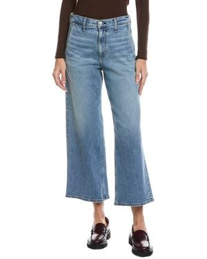 Rag & Bone Andi High-Rise Ankle Orian Wide Leg Jean - Blue