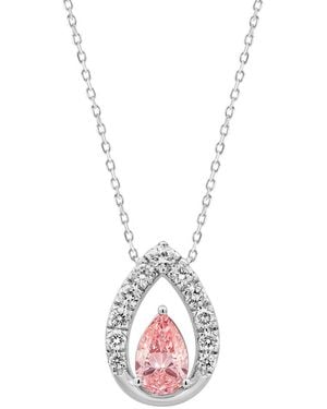 Brilliant Bloom 14K 1.50 Ct. Tw. Lab-Grown Diamond Pendant - Metallic