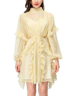 BURRYCO Long Sleeve Mini Dress - Yellow