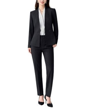 Olivia Taylor 2Pc Blazer & Pant Set - Black