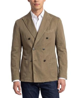 Corneliani Cc Collection Double-Breasted Sportswear Jacket - Natural