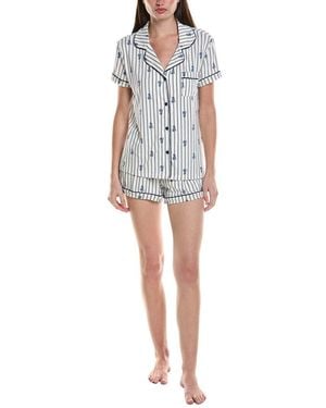 Tart Collections 2Pc Dixie Short Set - White
