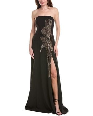 Rene Ruiz Crepe Maxi Dress - Black