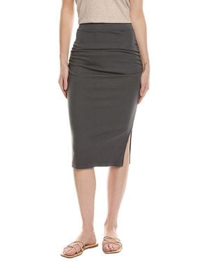 Michael Stars Rae Midi Skirt - Gray