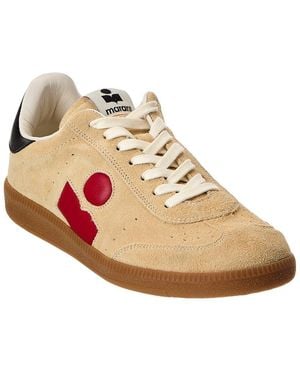 Isabel Marant Bryce Suede & Leather Trainer - Natural