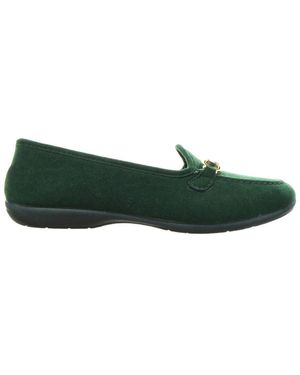 Menina Step Comfy Leather Slipper - Green