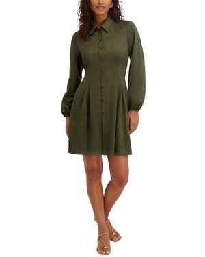 Kensie Shirt Dress - Green