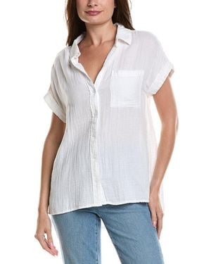 LOLA RIVER Stripe Shirt - White