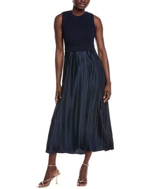 Nanette Lepore Pleated Maxi Dress - Blue