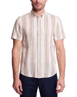 Paisley & Gray Brian Linen-Blend Shirt - White