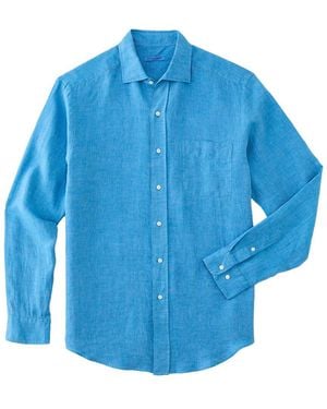 J.McLaughlin Club Woven Shirt - Blue