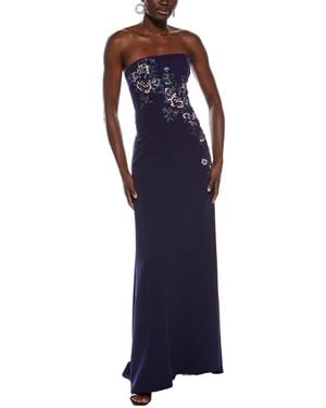Rene Ruiz Strapless Gown - Blue
