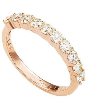 Suzy Levian 14k 1.00 Ct. Tw. Half-eternity Ring - White