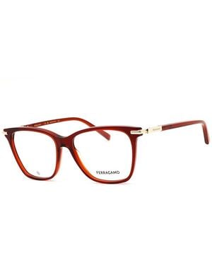 Ferragamo 53Mm Optical Frames - Brown