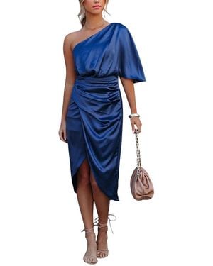 CHARLOTTE GREEN Midi Dress - Blue