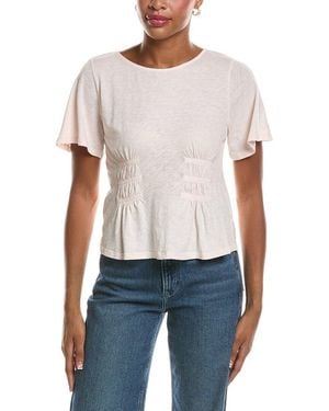 Velvet By Graham & Spencer Yasmine Slub T-Shirt - White