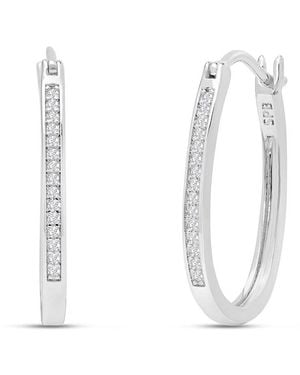 Jaclyn Smith Platinum Plated 0.25 Ct. Tw. Lab-Grown Moissanite Earrings - White