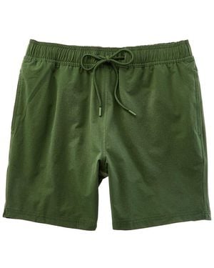 Beach Bros Textured Stretch Swim Trunk - Green