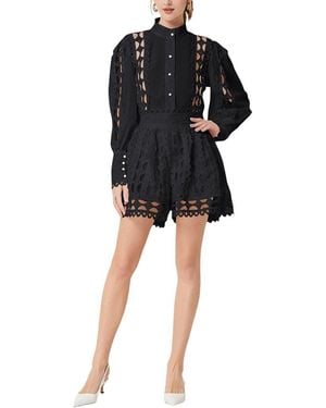 Kaimilan Blouse & Short Set - Black