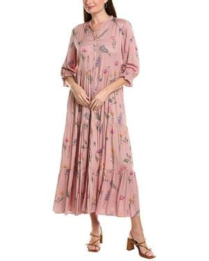 Garrie B Long Sleeve Maxi Dress - Pink