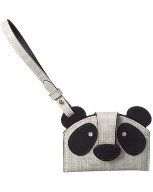 Fendi Best Friends Forever Ff & Leather Card Case - White