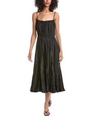Vince Crinkled Cami Dress - Black