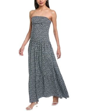 Garrie B Drop-Waist Maxi Dress - Blue