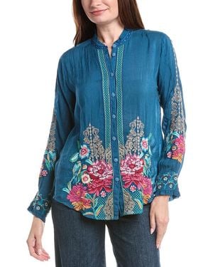 Johnny Was Amyle Shirt - Blue