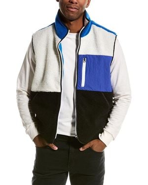 American Stitch Polar Fleece Vest - Blue