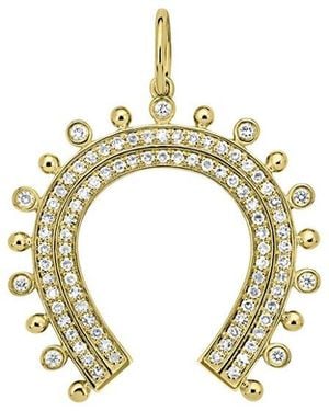 Sabrina Designs 14K 0.49 Ct. Tw. Diamond Charm Pendant - Metallic