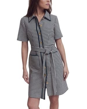 Boden Loren Trim Short Dress - Grey