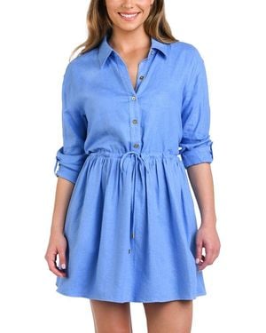 La Blanca Delphine Coast Shirtdress - Blue