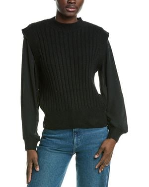 Design History Mock Neck Jumper - Black