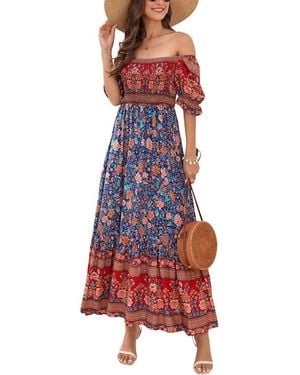Emma way Maxi Dress - Red