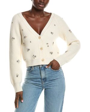 Jonathan Simkhai Novah Wool & Cashmere-Blend Cardigan - Blue