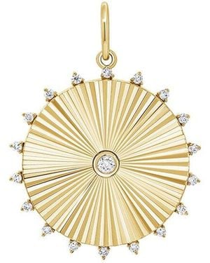 Sabrina Designs 14K 0.21 Ct. Tw. Diamond Charm Pendant - Metallic