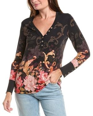 Johnny Was The Janie Favorite Henley Top - Gray