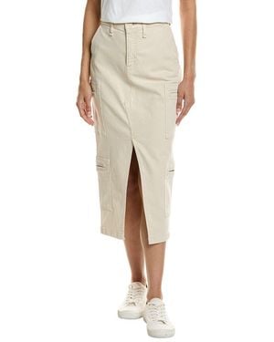 Hudson Jeans Reconstructed Welt Pocket Cargo Skirt - Natural