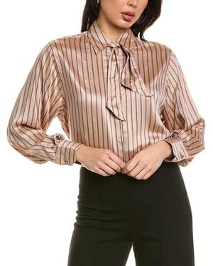 Cruna Yvonne Oversized Fit Silk-Blend Shirt - Black