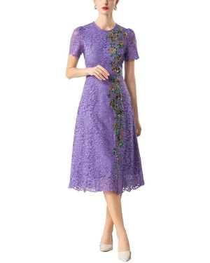 Olivia Taylor Midi Dress - Purple