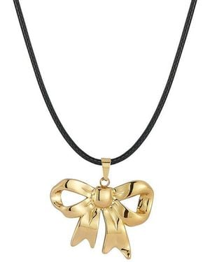Glaze Jewelry Plated Necklace - Metallic