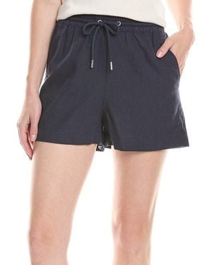 Reiss Oe Clement Linen-Blend Drawstring Short - Blue