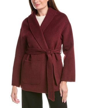 Joseph Ribkoff Wool-Blend Coat - Red