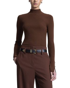 A.L.C. Jett Wool-Blend Top - Brown