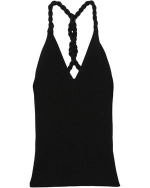Reiss Lauren Twist Back Vest - Black