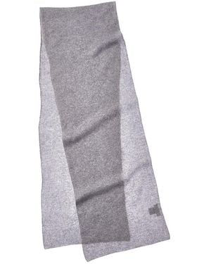 Hannah Rose Ribbed Cashmere Scarf - Grey