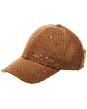 Saint Laurent Vintage Logo Embroidered Baseball Cap in Black  display picture 3