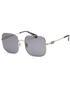 COACH Hc7120 55Mm Polarized Sunglasses - Metallic