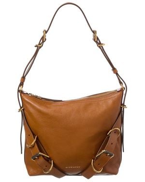 Givenchy Voyou Small Leather Shoulder Bag - Brown