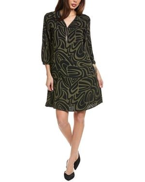 Joseph Ribkoff Chain Neckline Shift Dress - Green